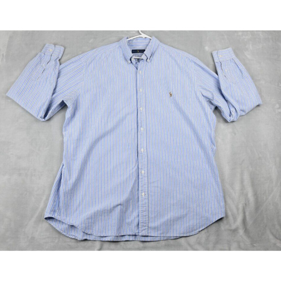 Ralph Lauren Other - Ralph Lauren Shirt Mens 2XLT Blue Striped Button Down Long Sleeve